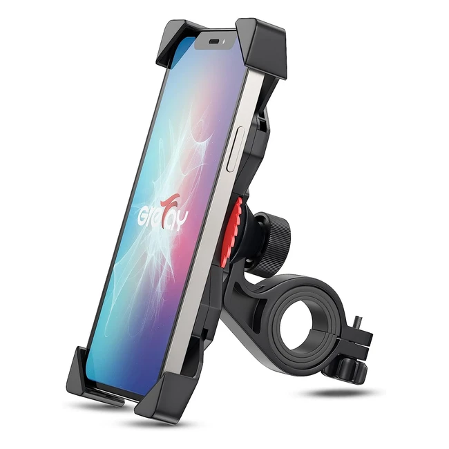Grefay Fahrrad Handyhalterung für 35-65 Zoll Smartphone mit 360 Grad Drehung - Sicher und Robust