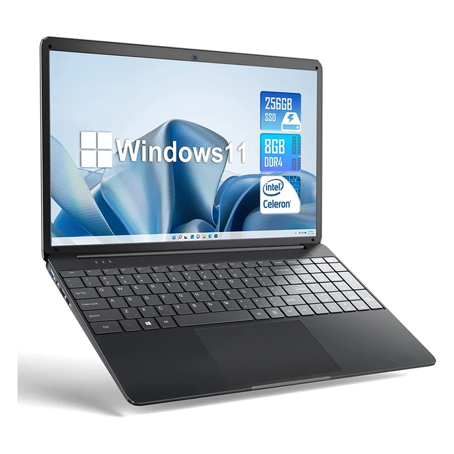 SGIN 156-Inch Laptop Windows 11  8GB RAM  256GB SSD  Celeron Quadcore  Dual 