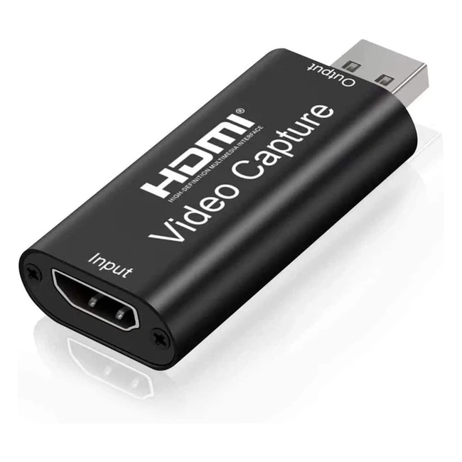 Carte de capture vidéo HDMI USB 2.0 1080p plug & play pour streaming et enregistrement