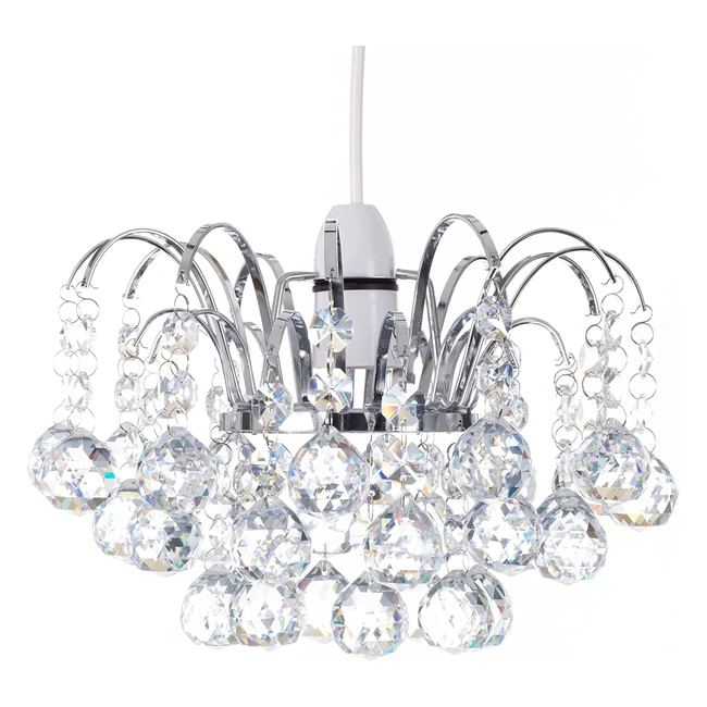 Klass Home K9 Crystal Chandelier Ceiling Light Shade - Scratch Resistant Elegan