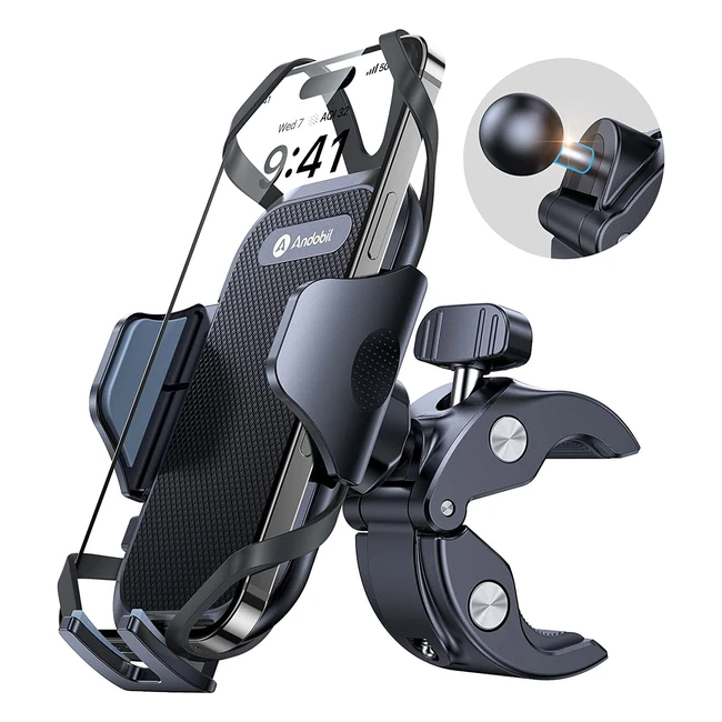 Andobil Fahrrad Handyhalterung 2023 - Stabil  schnell montiert fr iPhone 11-1