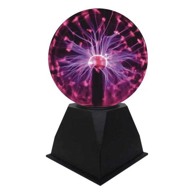 Lampada al Plasma Sferica Daxgd - Sensibile al Tocco - Luce Rossa - 12cm