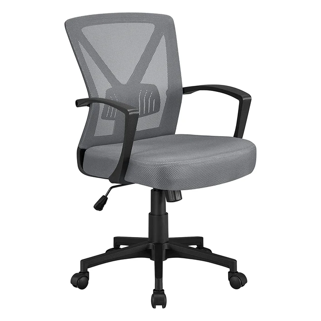 Ergonomischer Bürostuhl mit verstellbarer Lendenwirbelstütze und Schaukelfunktion - Yaheetech