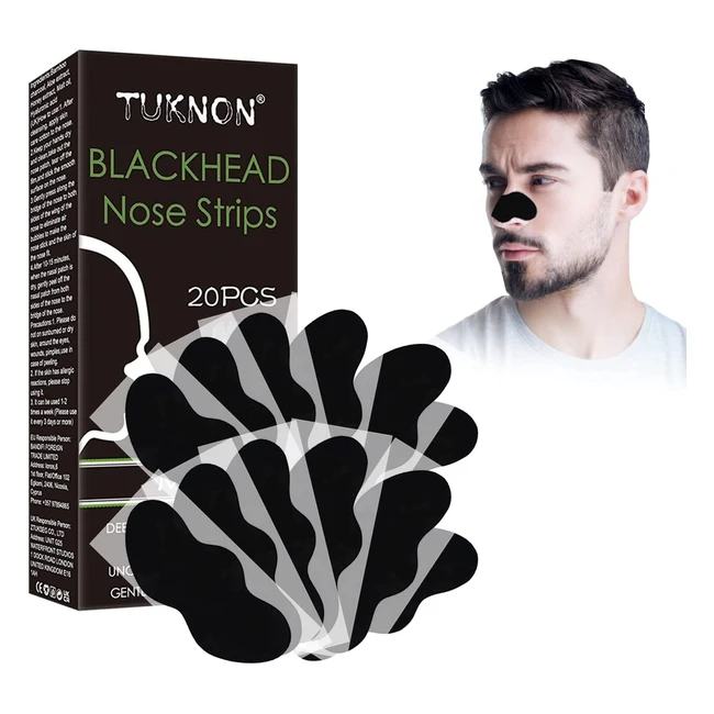 Tiras Nasales para Eliminar Puntos Negros - Limpieza Profunda para Hombres - 20 Piezas