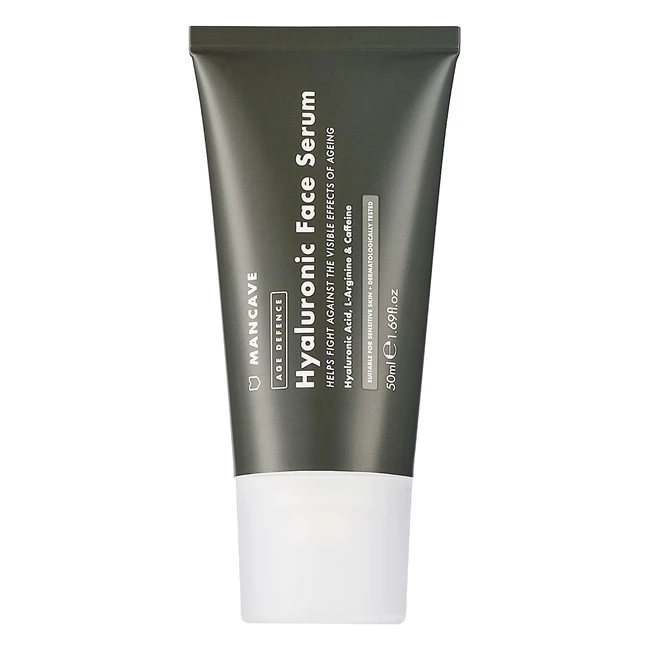 Mancave Hyaluronic Acid & Caffeine Anti-Aging Serum - Reduce Fatigue & Enhance Skin (50ml)
