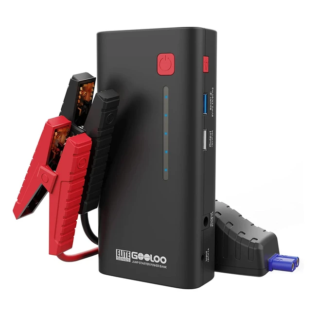 GOOLOO Jump Starter Power Pack 1200A Peak 18000mAh - Portable Car Battery Smart Booster Kit