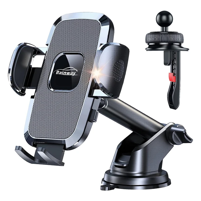 360° Rotation Phone Holder for Cars | Strong Suction | Universal Compatibility