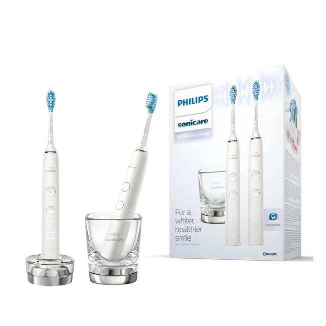 Philips Sonicare Elektrische Schallzahnbürste mit App, Weiß - Bis zu 10x mehr Plaque entfernen
