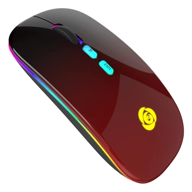 Souris Bluetooth sans fil, double mode, 7 couleurs, 3 DPI, économie d'énergie