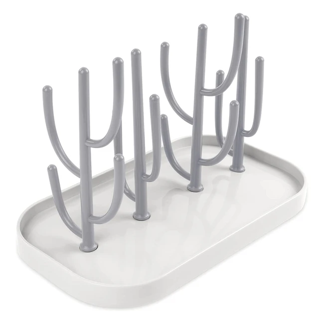 Vicloon Baby Bottle Drying Rack - Multifunctional Holder for Bottles, Cups, and Accessories - Grey