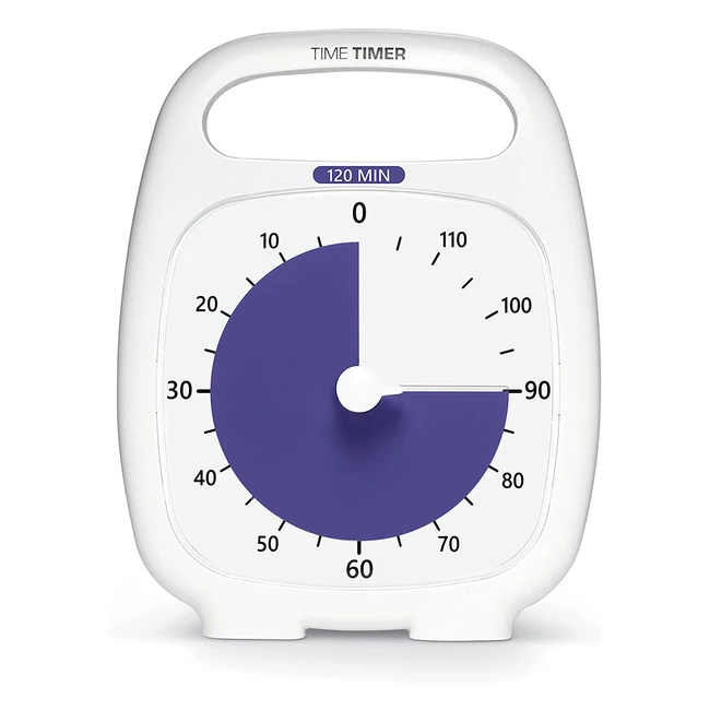 Time Timer Plus 120 - Visueller Timer zur Produktivittssteigerung und Fokussie