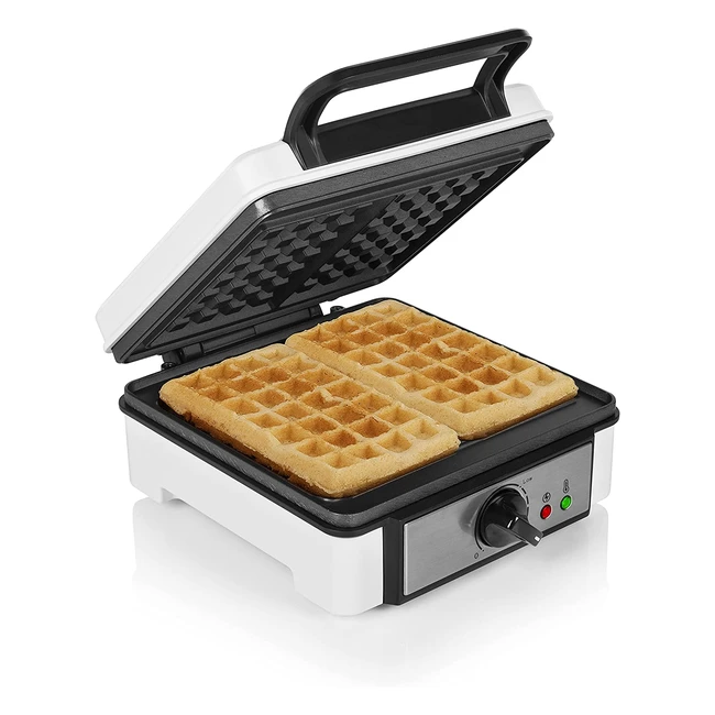 Gofrera Princess 0113239701001 - Hace 2 Gofres Belgas - 1200W Blanca