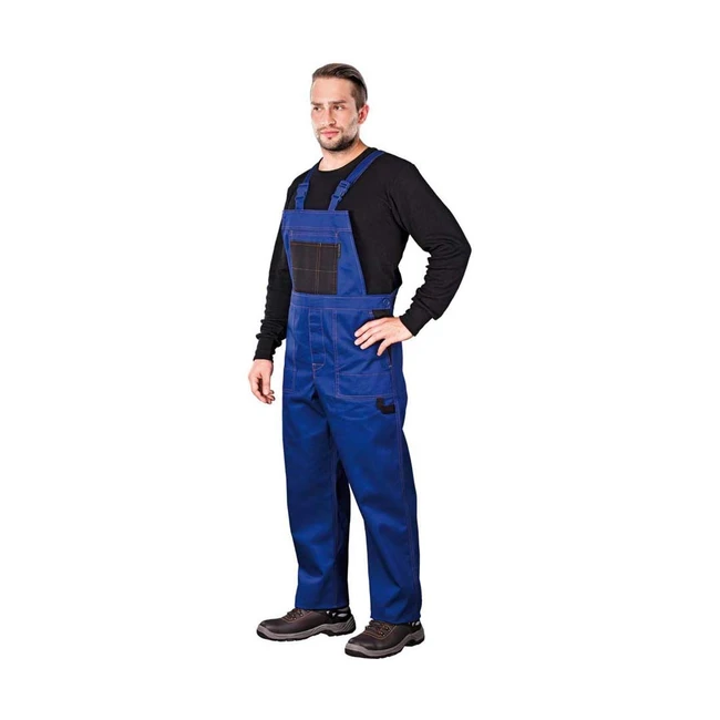 Multi Master Schutzlatzhose Blau/Schwarz 54 - Reis MMSNB_54 - Verstellbarer Bund & Hosenträger