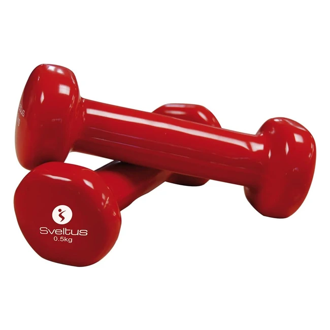 Mancuernas de Epoxy Europa Rehab, Unisex, Rojo 0.5kg - Fitness y Bienestar