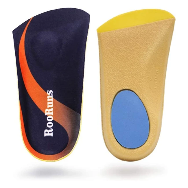Orthotic Inserts for Plantar Fasciitis with Metatarsal Pads and Heel Cushion - H