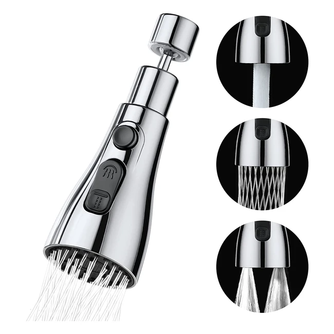 Douchette Évier Cuisine Osdue 360° 3 Modes - Mitigeur Évier Cuisine