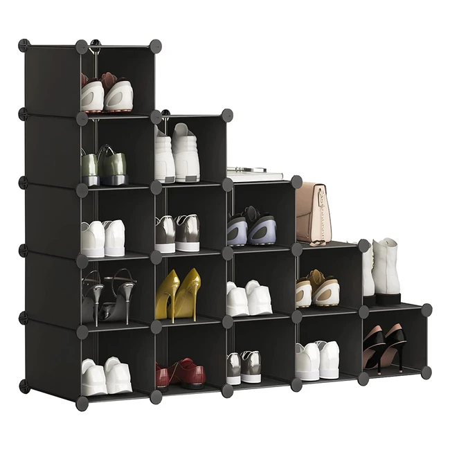 Homidec Shoe Rack - DIY Modular Storage for Shoes, Toys, and Handbags - Space Saving Closet Organizer