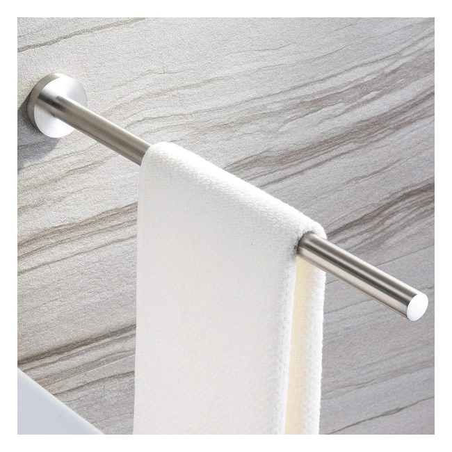 Toallero de baño Zunto de acero inoxidable montado en pared 40cm - ¡Ahorra espacio y organiza tus toallas!