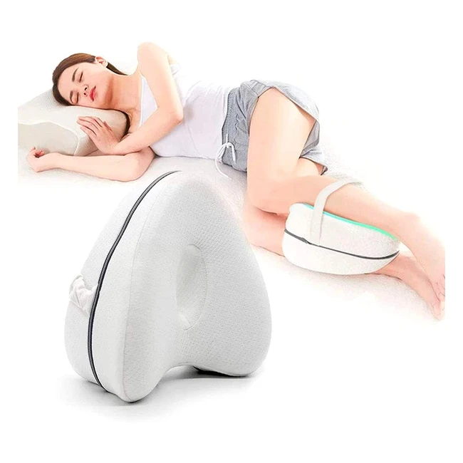 Almohada Ortopdica para Pierna y Rodilla - Alivia Dolor de Espalda Cadera y A
