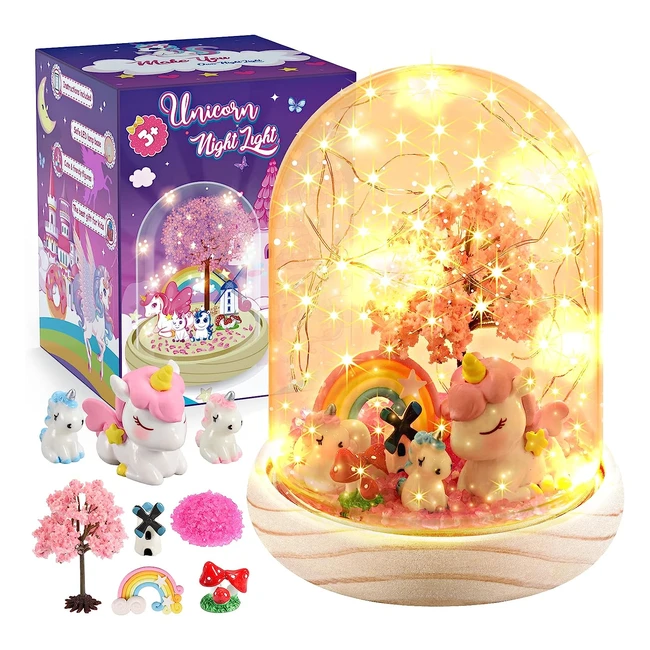 Kit decorativo fai da te per luce notturna artigianale - Sirena Unicorn - Regalo per bambini