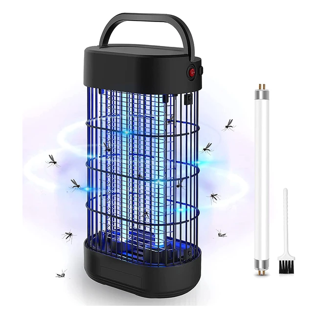Lampe Antimoustique Electrique 18W UV - Tueur de Moustique Efficace - Portée 80m² - Pour Jardin, Terrasse, Chambre, Cuisine