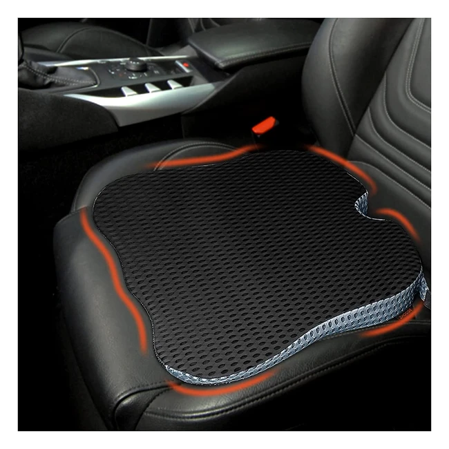 Cojín Zhooge para silla - Almohadilla ortopédica de espuma de memoria para alivio del dolor y presión de coxis