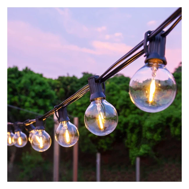 Guirlande Lumineuse LED Brizlabs 7.6m, Étanche, Décoration Jardin, Patio, Terrasse, Mariage - Blanc Chaud