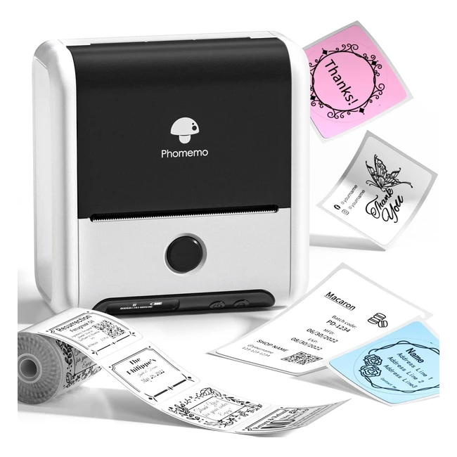 Phomemo M200 Label Printer - Fast, Compact, Bluetooth, Thermal - for Android, iOS, Windows, Mac - No Ink Required