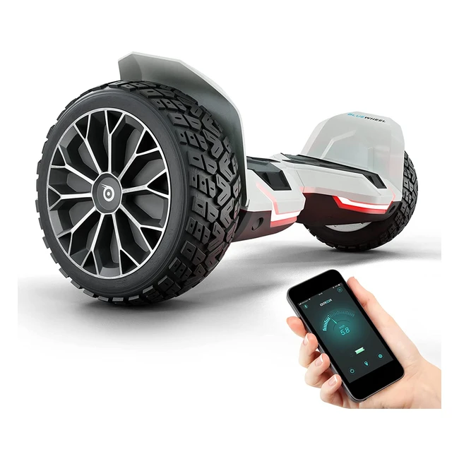 Bluewheel HX510 Premium Offroad SUV Hoverboard - German Brand Quality - Child Safety Mode - App Bluetooth - Dual Motor Electric Skateboard