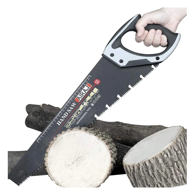 Airaj 450mm Pro Hand Saw - Fast Cutting Pruning Saw with Chip-Removing Design