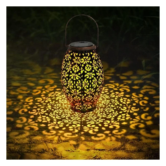 Lanterne Solaire LED Extérieur IP65 Étanche pour Jardin Terrasse Patio Pelouse