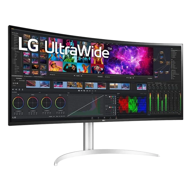 LG Ultrawide Curved Monitor 40WP95XW - 39,7 Zoll, WUHD 5K2K Auflösung, HDR10, Thunderbolt 4, Weiß