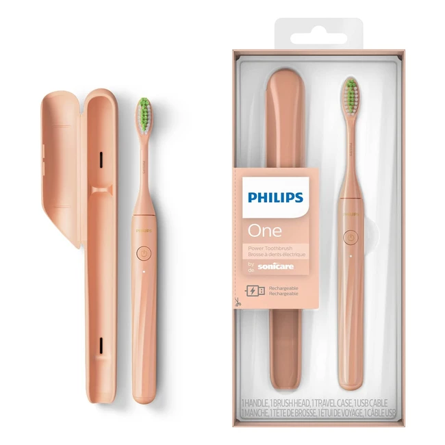 Philips One Rechargeable Toothbrush - Shimmer Model HY120005 - 13000 Microvibrat