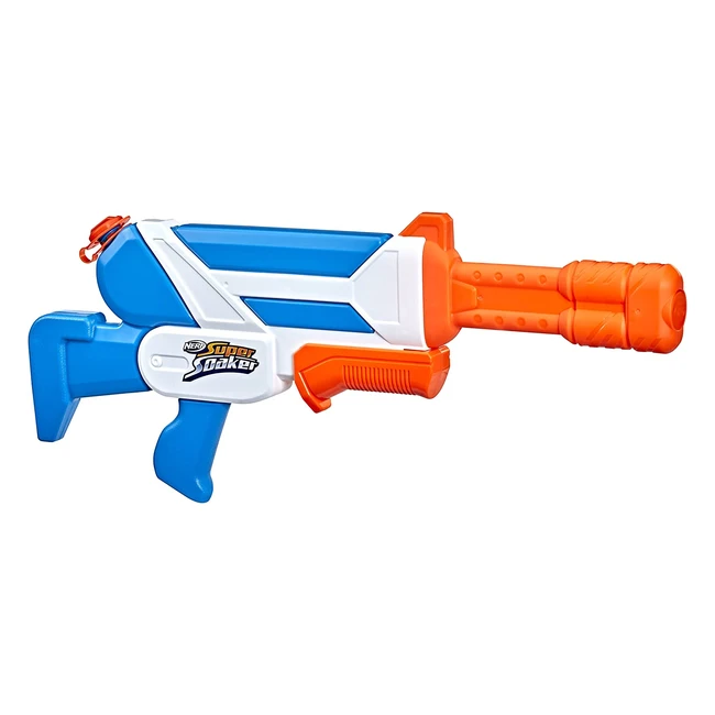 Nerf Super Soaker Twister Wasserpistole mit Pumpfunktion, 1L Wassertank, Spiral-Wasserstrahlen