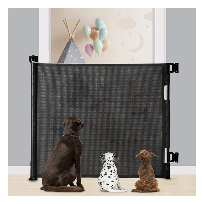 Puerta de seguridad extensible para bebés, marca X, ref. 0140, fácil instalación y operación con una mano