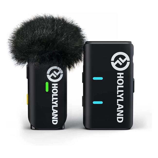 Hollyland Lark M1 Wireless Lavalier Microphone - Noise Cancellation, 8H Battery, 656ft Range - Compatible with iPhone/Android/DSLR Cameras