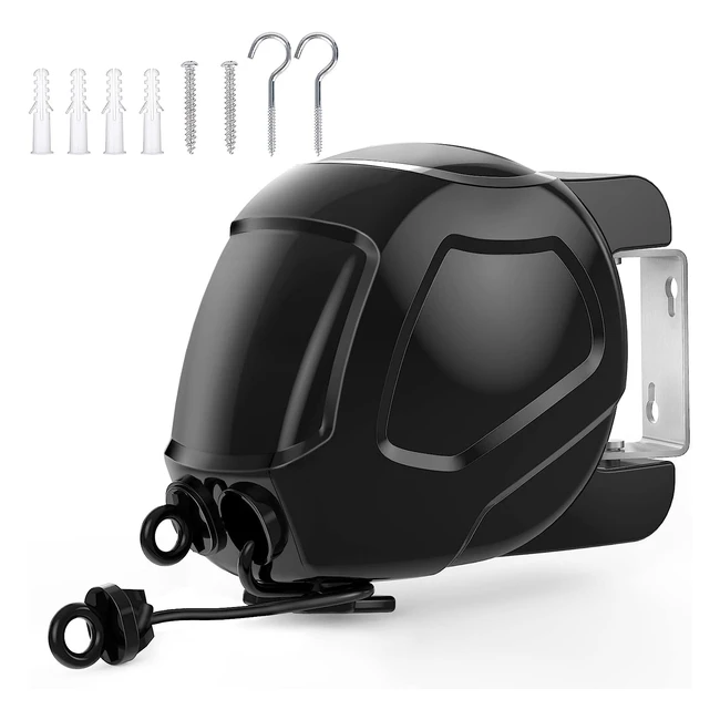 FCool Retractable Washing Line - 30m Dual Extendable Clothes Line for Outdoor In