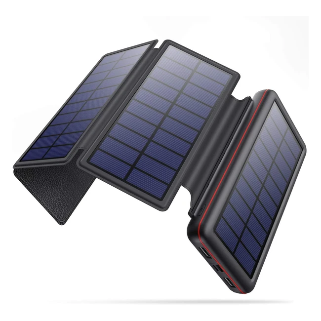 HETP Solar Charger 26800mAh - 4 Solar Panels Type C Input 3 Inputs in 2 Output