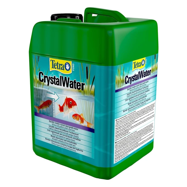 Tetra Pond Crystal Water 232617 - Agua cristalina para estanque de 3L - Elimina turbidez y mejora la visibilidad