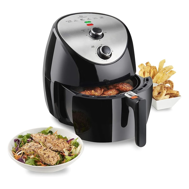 MisterChef Air Fryer - Rapid Air Circulation, 35L Basket, Adjustable Temp, Oil-Free Cooking, 1500W