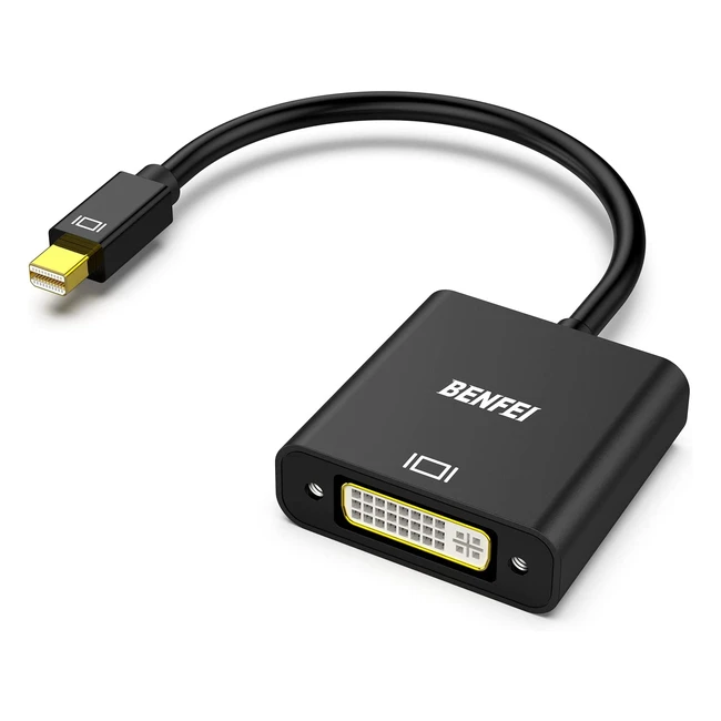 Adattatore Mini DisplayPort a DVI Placcato Oro Benfei - Compatibile con MacBook