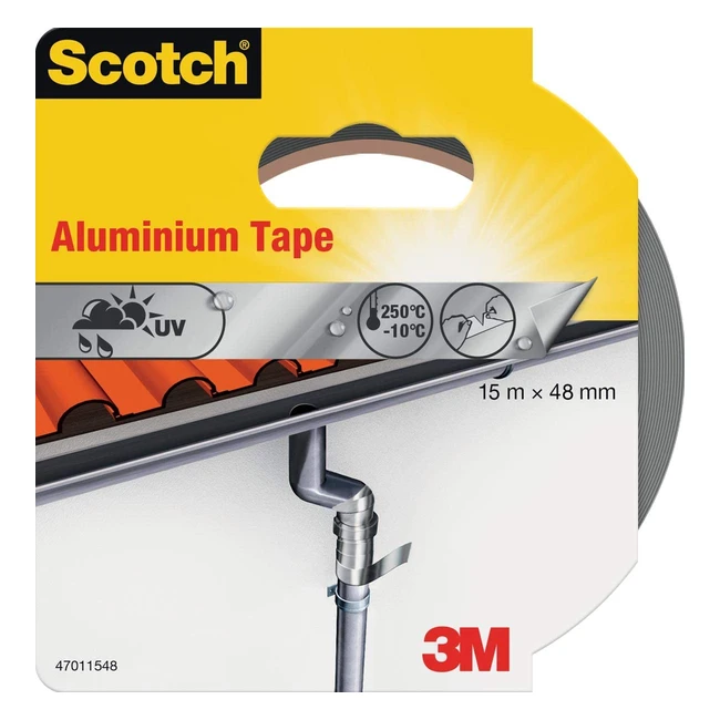 Aluminium Tape 15m x 48mm - Scotch 47011548 - Waterproof  Durable