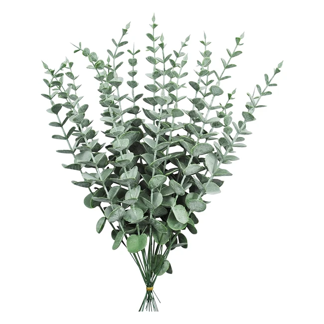 20 Pcs Faux Eucalyptus Stems for Flower Arrangement & Home Decor