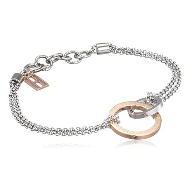 Tommy Hilfiger Womens Stainless Steel Bracelet - Carnation Gold 18cm Length S