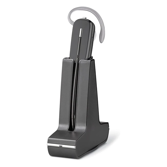 Casque sans fil Plantronics C565 avec station de charge - Autonomie 7h, microphone avec réduction de bruit, compatible GAP DECT