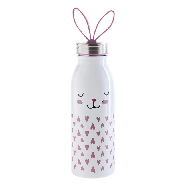 Aladdin Zoo Thermavac Trinkflasche 0,43L Bunny - hält 7 Stunden kalt, auslaufsicher, BPA-frei