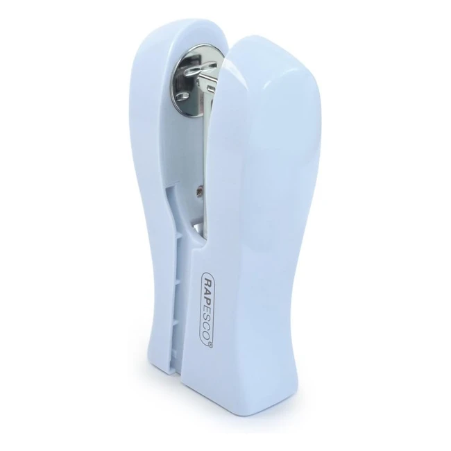 Agrafeuse Rapesco 1379 bleu pastel - capacité 20 feuilles - design ergonomique
