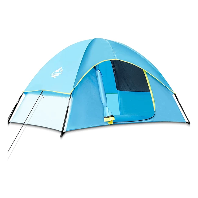 Leichtes Purebox Campingzelt für 1-2 Personen - Wasserdicht & Winddicht - Einfach aufzubauen - Ideal für Camping & Wandern