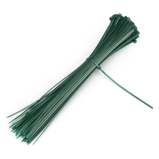 Lot de 100 attaches de jardin autobloquantes en nylon pour plantes vertes - Kinglake