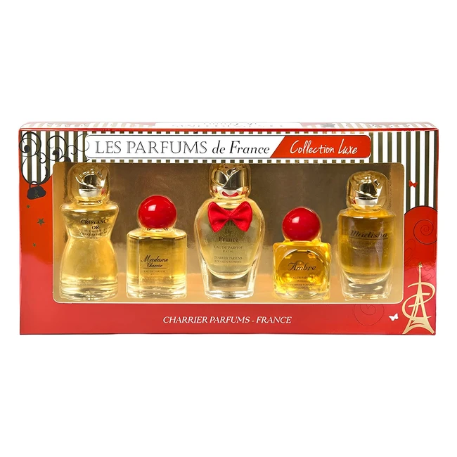Estuche de 5 miniaturas de Eau de Parfum Charrier Parfums Luxe en rojo 497 ml